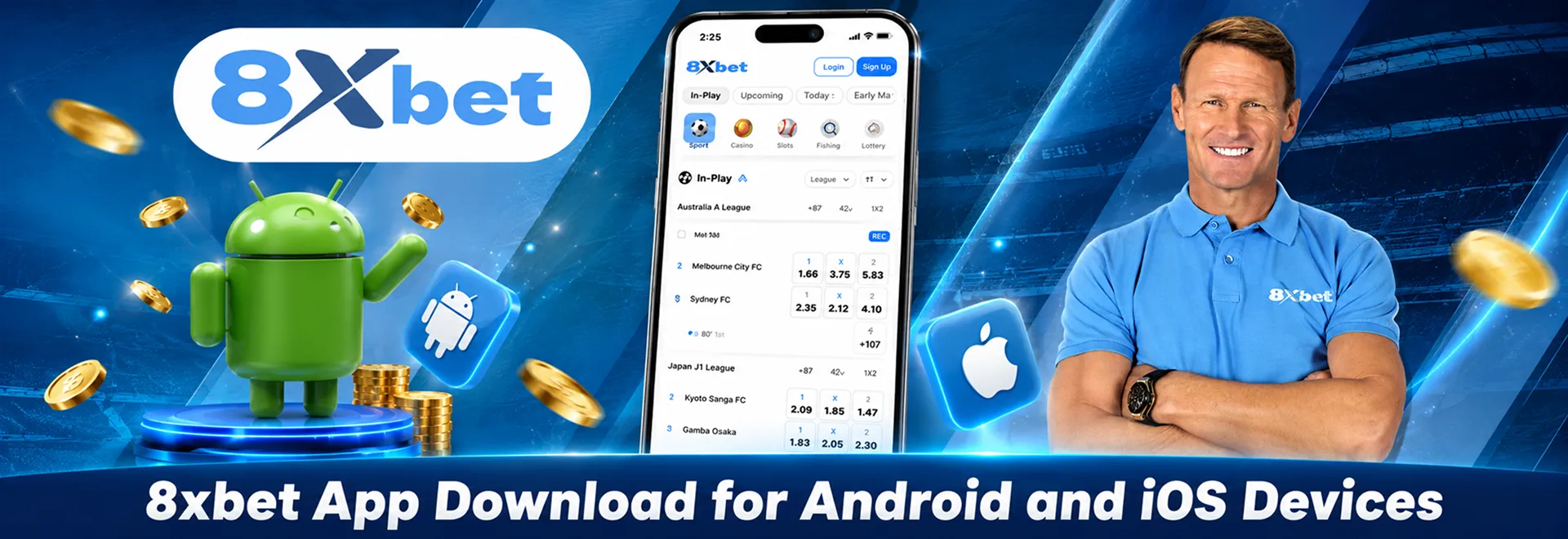 8xbet app download banner